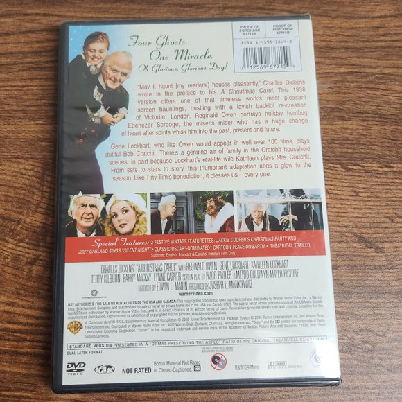 DVD 2/$10 or 6/$20 A Christmas Carol SEALED - Picture 2 of 2